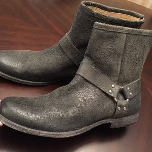 Men FRYE black leather styles boots size 11 1/2